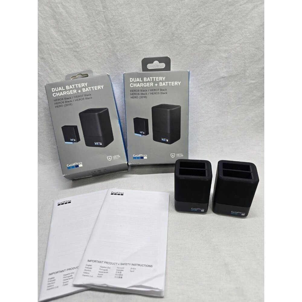 GoPro Battery Charger - GoPro Dual Charger Only- Lot Of 2 HERO8 Black 7, 6